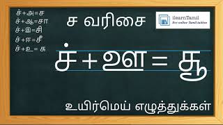 Learn to write Uyirmei Ezhuththukkal - \