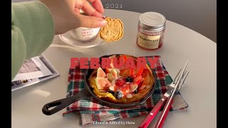 Hana 2月Vlog 厦门日常生活记录-做荷兰宝贝 如愿吃到芋泥大福铜锣烧 想念的豆浆面 面包开箱 柚子火锅 新年礼物分享 退化公园 做草莓艾草三明治