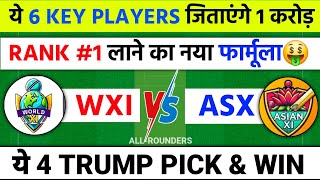 t10 match prediction | wxi vs asx dream11 prediction | dream11 prediction today match |