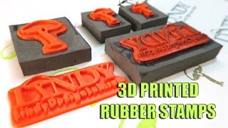 Testing 3D Printed Rubber Stamps