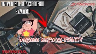 HYDRAULIC BRAKE LIGHT SWITCH INSTALLATION sa DOMINO PS16 (BEAT CARB)