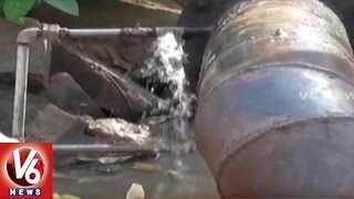 Palvancha People Facing Problems With Water Pipelines Leakage | V6 News