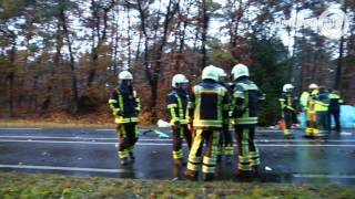 Zware aanrijding in Nunspeet, Eperweg dicht