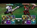 SEASON 14: GAREN vs DARIUS NEW ITEMS FULL BUILD FIGHTS & Best Moments!