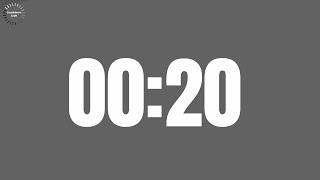 20 Seconds Countdown Timer (in Grey Background)