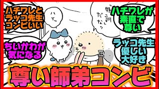 【ちいかわ】ハチワレとラッコ先生の尊い師弟コンビの会話が癒される。に対する読者の反応集