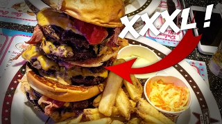 DÉFI BURGER XXXXL, LE CRAZY MEMPHIS ! 600G de viande