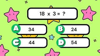 Math Quiz For Grade 2 Multiplication|Multiplication Math Quiz|2 Digit by 1 Digit Multiplication|Quiz