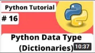 # 16 Introduction Dictionaries in Python || Python Tutorial || YouTube || Green Life