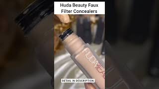 Huda Beauty Faux Filter Concealers Review Swatches #shorts