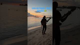 Sunset and a song … #travel #jamaican #Jamaica #fyp #sevenmilesbeach #negril