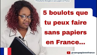 5 boulots que tu peux faire sans papier en France.