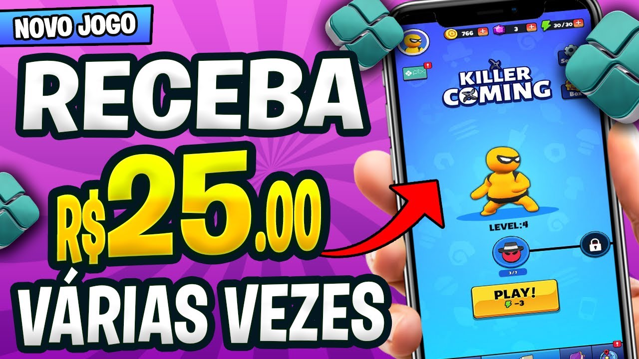 JOGOS Que GANHA DINHEIRO De VERDADE Via PIX Até R$25 Várias Vezes💸 App ...