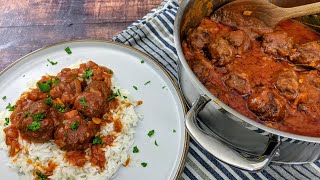 Soutzoukakia - Greek Meatballs in Tomato Sauce