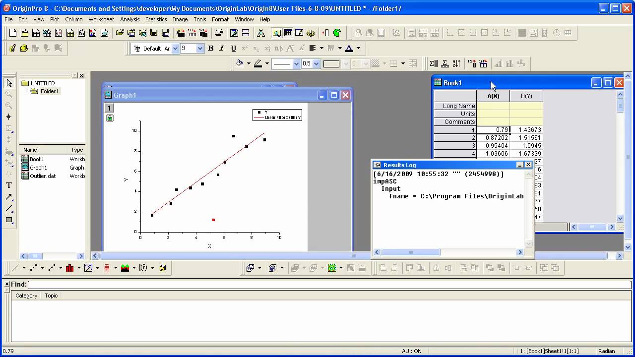 Origin Pro 8 Draw Curve Line Ultracamp