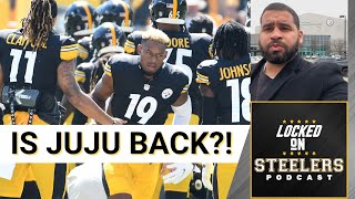 JuJu Smith-Schuster Returns to Practice For Pittsburgh Steelers, James Washington Off COVID List