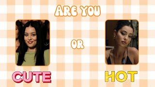 Are you CUTE🍭 or HOT🔥|| aesthetic quiz 2023
