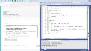 CIS2542 - Advanced C++ Programming - Activity 12 - Recursion