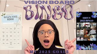 My 2025 Vision Board Bingo Card || 2025 Goal Setting That Works!