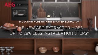 Installation of AEG Induction Hobs with Integrated Extractor