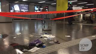 Tsim Sha Tsui station closed after firebomb attack on MTR