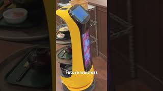 Robot waitress. AI japan style