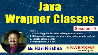 Java Wrapper classes | Session-2 | PV to WCO | Java 5 object pooling | By Hari Krishna