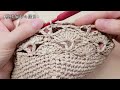 【オシャレバッグに♪】夏糸で編む 可愛い♡かぎ針編み模様編みバッグ crochet bag