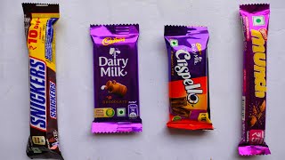 Snickers vs DairyMilk vs Crispello vs Munch l Cadbury celebration l chocolate opening video