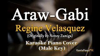 Araw Gabi - by Regine Velasquez / MALE KEY (Karaoke Piano Cover)
