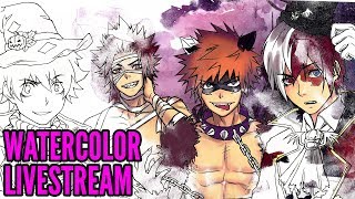 Boku No Hero Academia Halloween Edition 【WATERCOLOR LIVE STREAM】