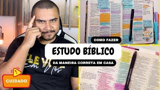 Como Fazer Estudo Bíblico CORRETAMENTE em Casa | Te  ensino em 8 passos simples!