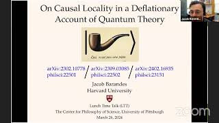 LTT: Jacob Barandes - On Causal Locality in a Deflationary Account of Quantum Theory