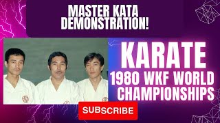 KARATE WORLD CHAMPIONSHIPS - WKF Madrid 1980 Exhibitions by Sensei K. Mabuni/Ishimi/Okada/Genai.