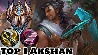 Wild Rift Akshan - Top 1 Akshan  Gameplay Rank Grandmaster