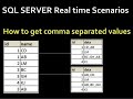 String Agg Function in SQL Server   how to get comma separated values in sql