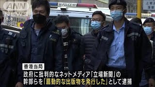 「扇動的な出版物を発行した」香港のネットメディア幹部6人を一斉逮捕(2021年12月29日)