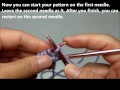 How to Cast-on with Two Needles for a Scarf