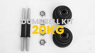 "Powerkit 20Kg Dumbbell Set - Unleash Your Strength with Ultimate Performance"