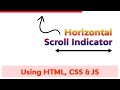 Horizontal Page Scroll Progress Bar Indicator With Html CSS & Javascript | NoorHUB