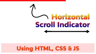 Horizontal Page Scroll Progress Bar Indicator With Html CSS & Javascript | NoorHUB