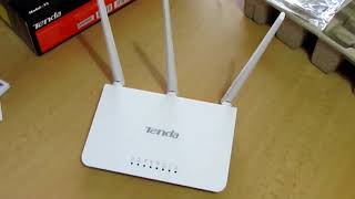 Wifi router Tenda WiFi-N 300, 300Mbps, 3x5dBi Ant: unboxing, review, configuration, setup menu