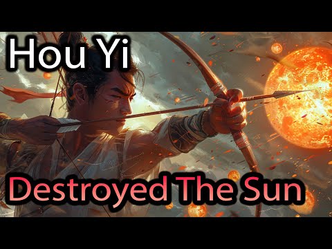 Hou Yi Shot Down the Ten Suns Hou Yi and Chang'e Chinese Mythology Explained Mythology Stories