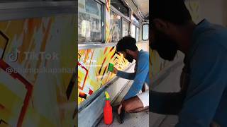 Sri Lanka Bus Stiker(බස් එකක් හැඩවෙන විදිය)✊#Busstiker #shorts