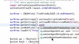 Android Developing Applications Tutorial 92 WebView Settings
