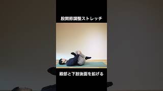 【股関節調整ストレッチ】　ヨーガ・ピラティス：ボディワーク #shorts