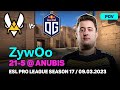 CSGO POV Vitality ZywOo (21-5) vs OG (ANUBIS) @ ESL Pro League Season 17 / Mar 9, 2023