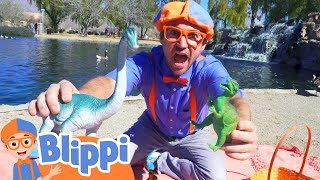 Blippi Visits Dinosaur Exhibition | Educational Videos for Kids | Blippi and Meekah Kids TV