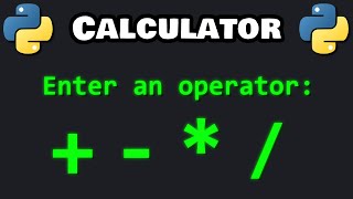 Let's code a simple python calculator! 🧮