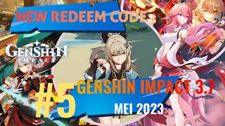 New redeem code genshin impact 3.7 may 2023